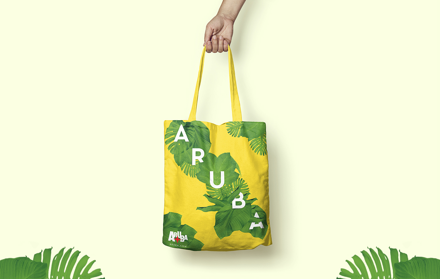 backpack aruba graphicdesign leaves print