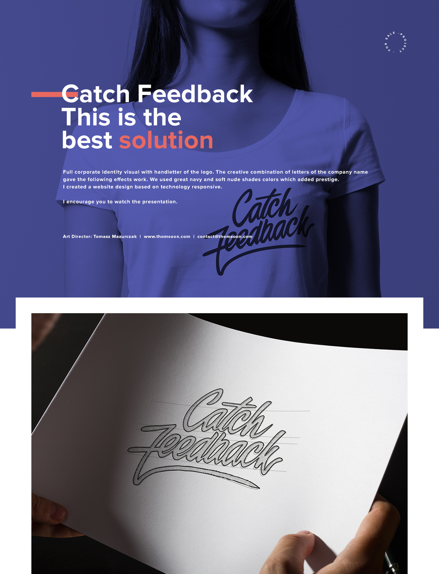 feedback design creative UI landing page business card brand minimalist