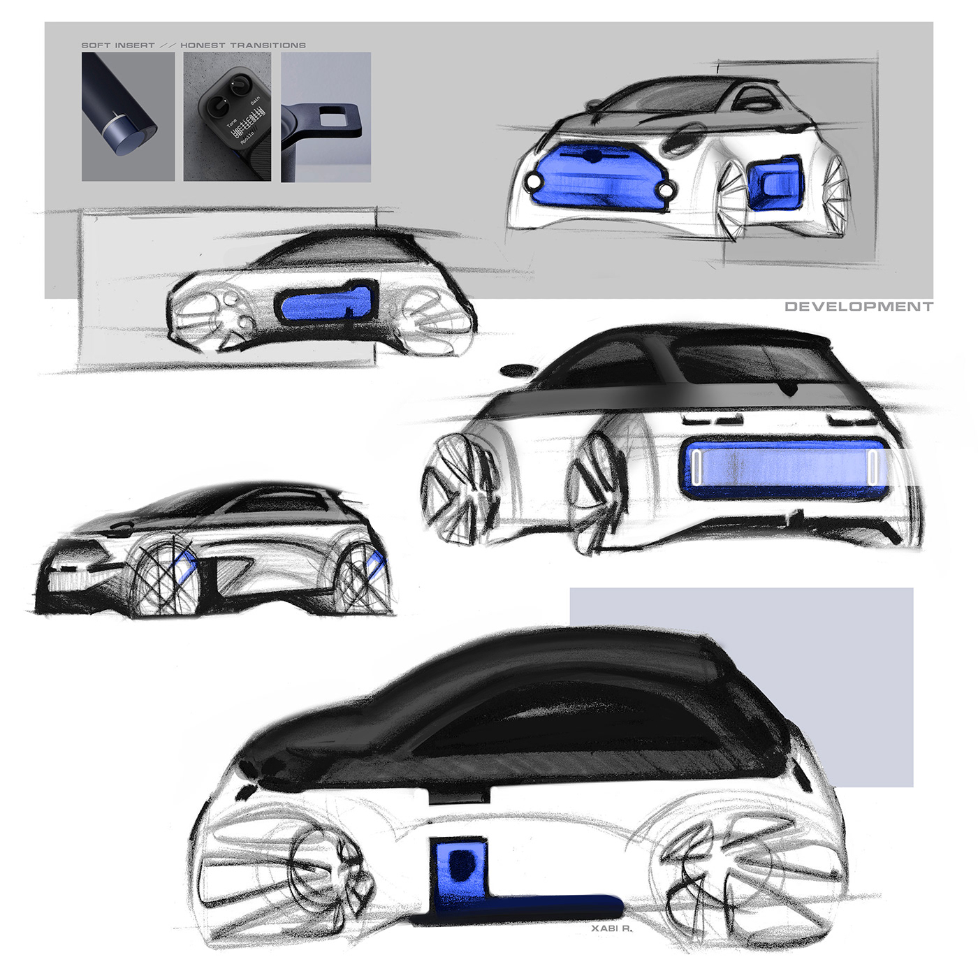 Abarth car design car sketching concept design electric cars fiat sketches Supercars