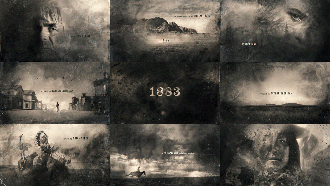 art direction Main title Paramount pitch styleframes title design title sequence titles tv series Yellowstone