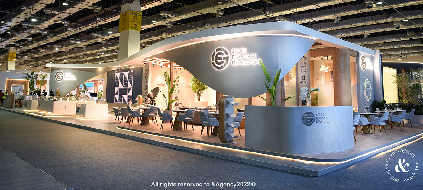 SED cityscape 3ds max vray Exhibition  design egypt Stand Render real estate