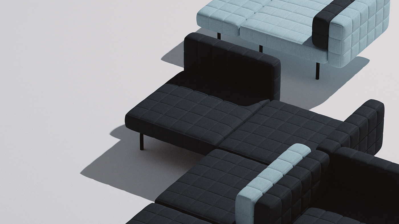 Suspect temporary Thank Voxel Sofa by Bjarke Ingels Group on Behance