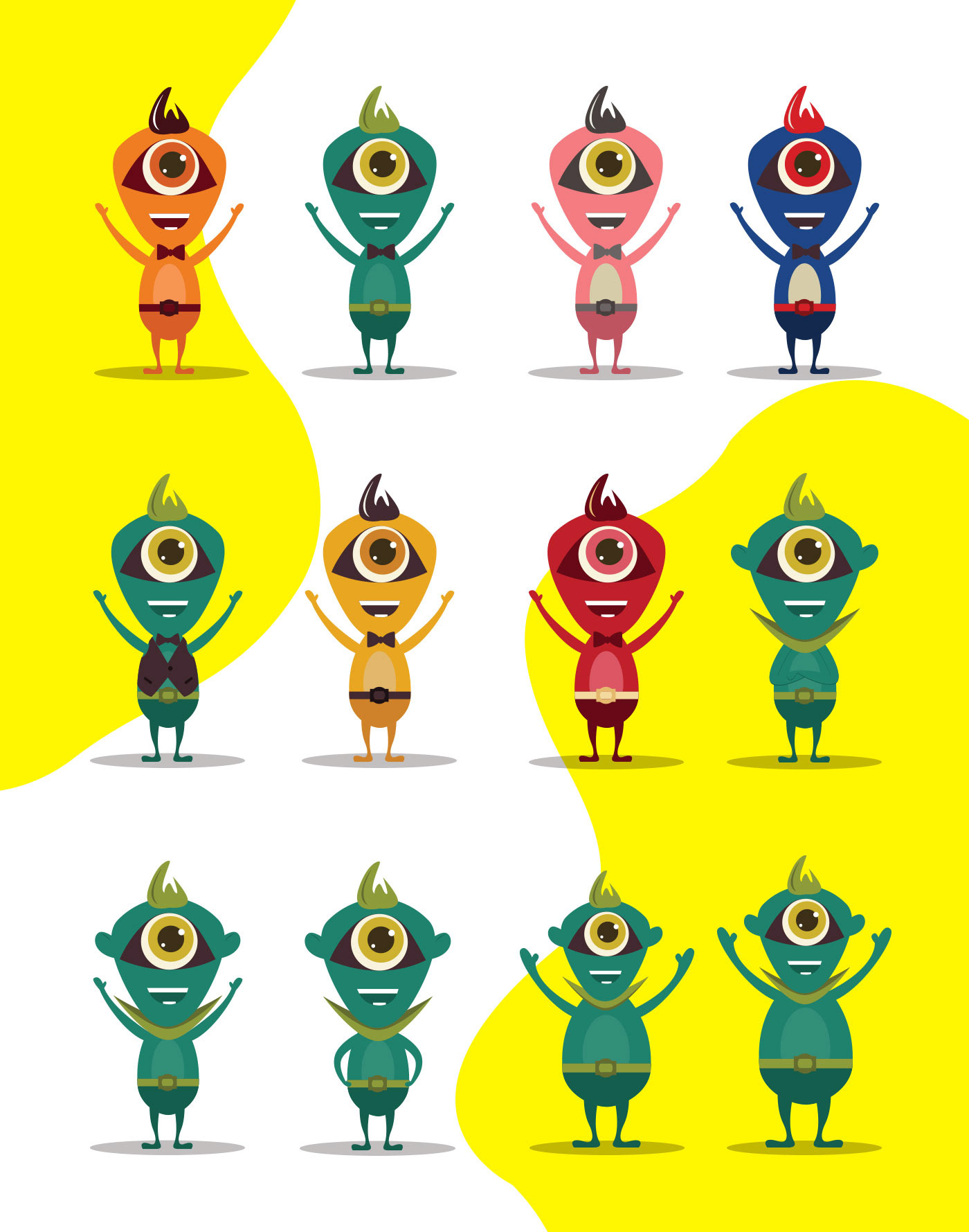 Mascot ILLUSTRATION  alien curious Character design  happy