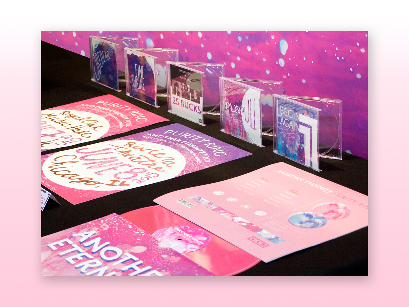 purity ring band brand redesign pink Album art shirt video cd prime primetheshow record vinyl