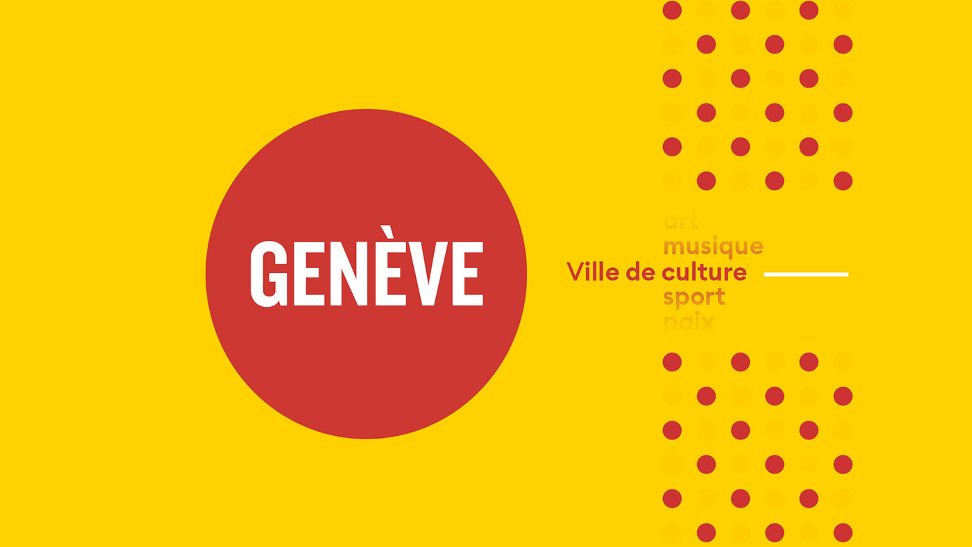 Geneva city visual identity broadcast ville fresh contemporary