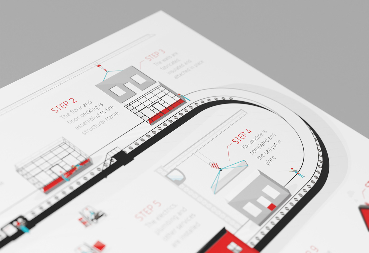BSI data visualization infographic infographics offsite construction construction company modular Annual Report Design Building infographic Presentation Infographic