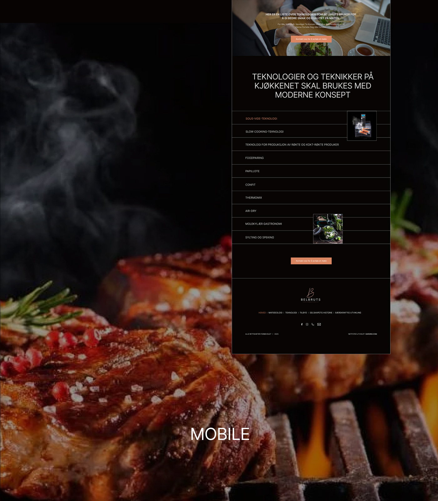 Web Design  Figma UI/UX corporate catering Food  Vip oslo restaurant cafe