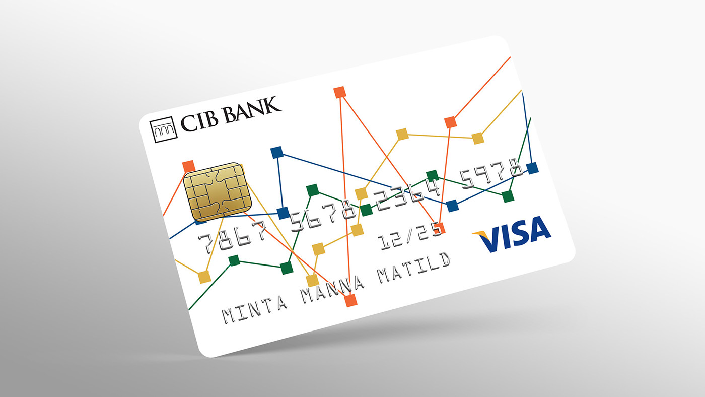 bank card internet card winner CIB Bank credit card Debit card Visa fireworks business building blocks