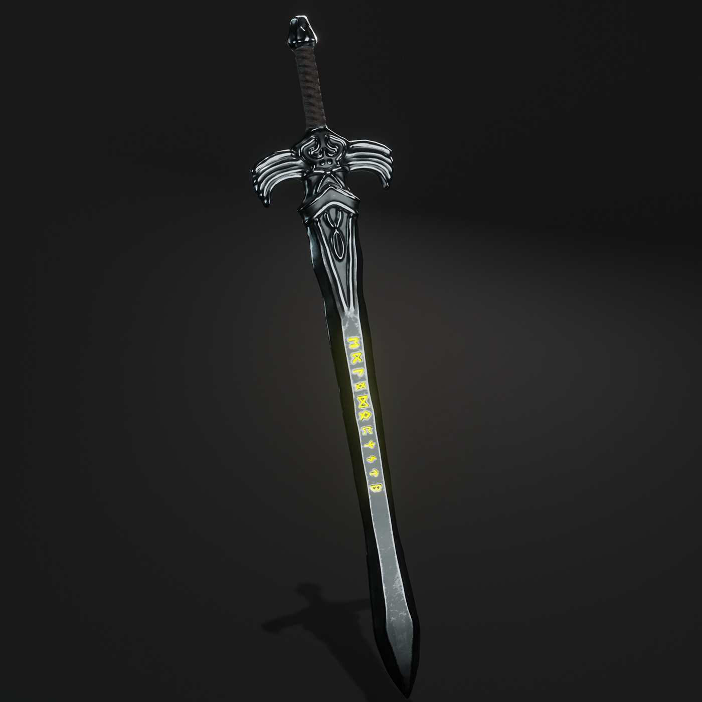 Weapon game Sword 3D 3dmodeling blender 3d modeling Render Low Poly