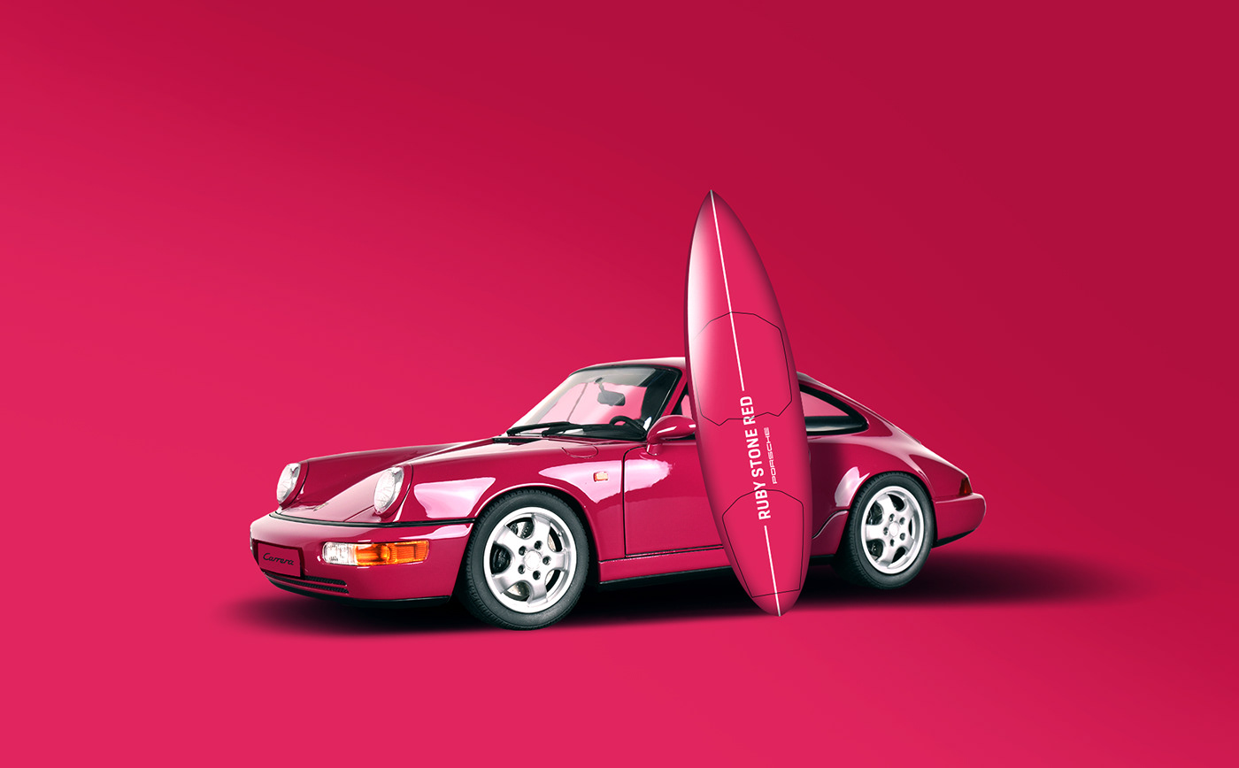 ArtDirection corporate design edoardomacchietti graphic Packaging Porsche surfboard pantone