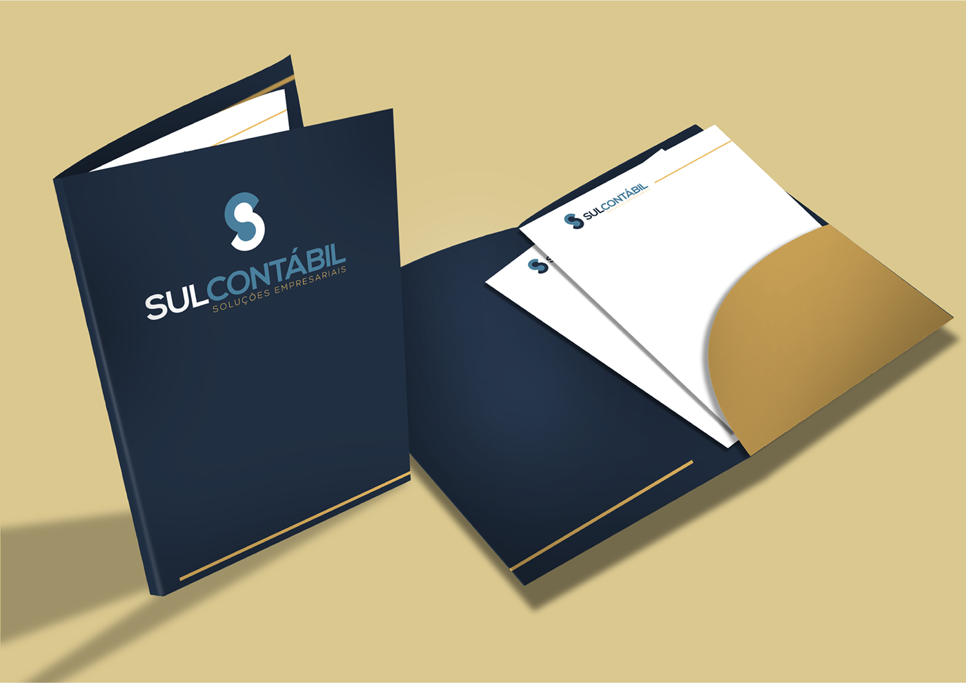 branding  marca contabilidade SulContábil DesignemFolha