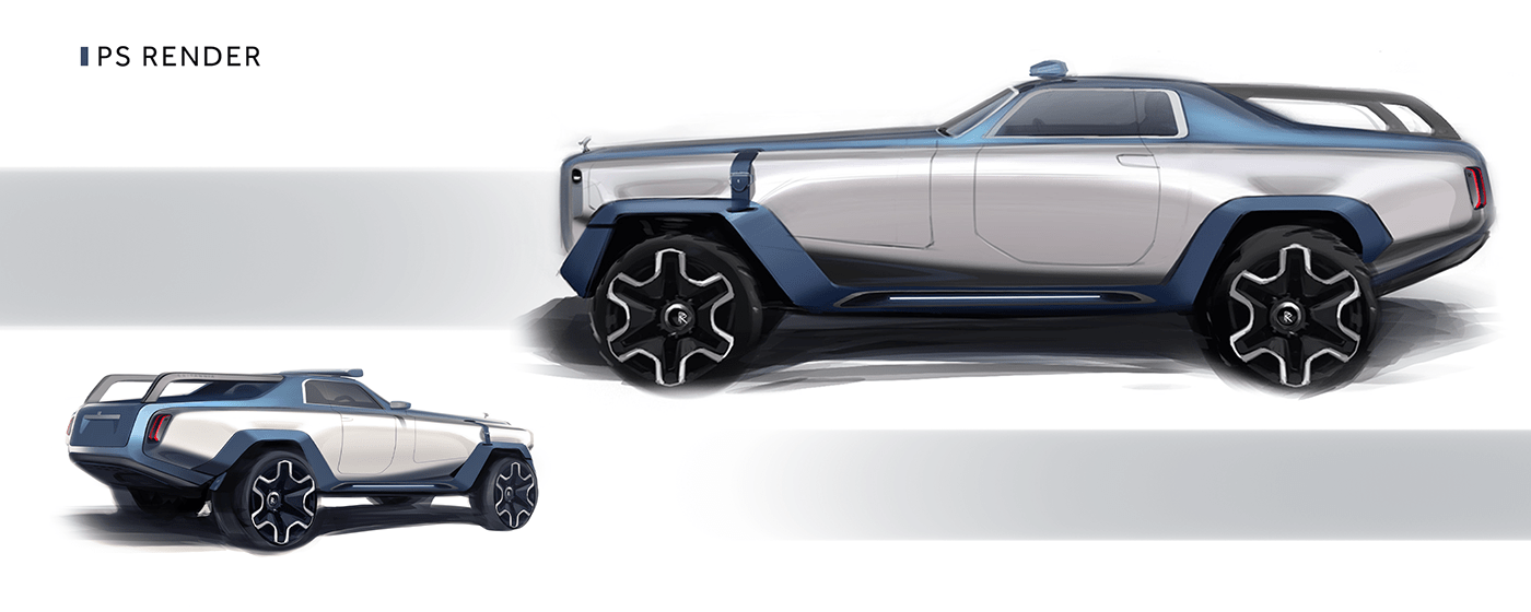 3D automotive   car cardesign concept Photography  Render rollsroyce Transportation Design visualization