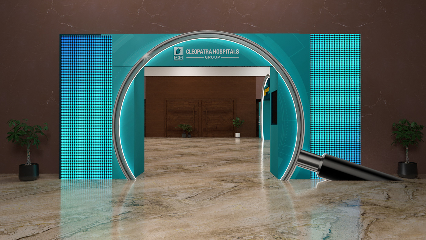 Exhibition  Event design Stand 3D architecture booth Stage medical hospital
