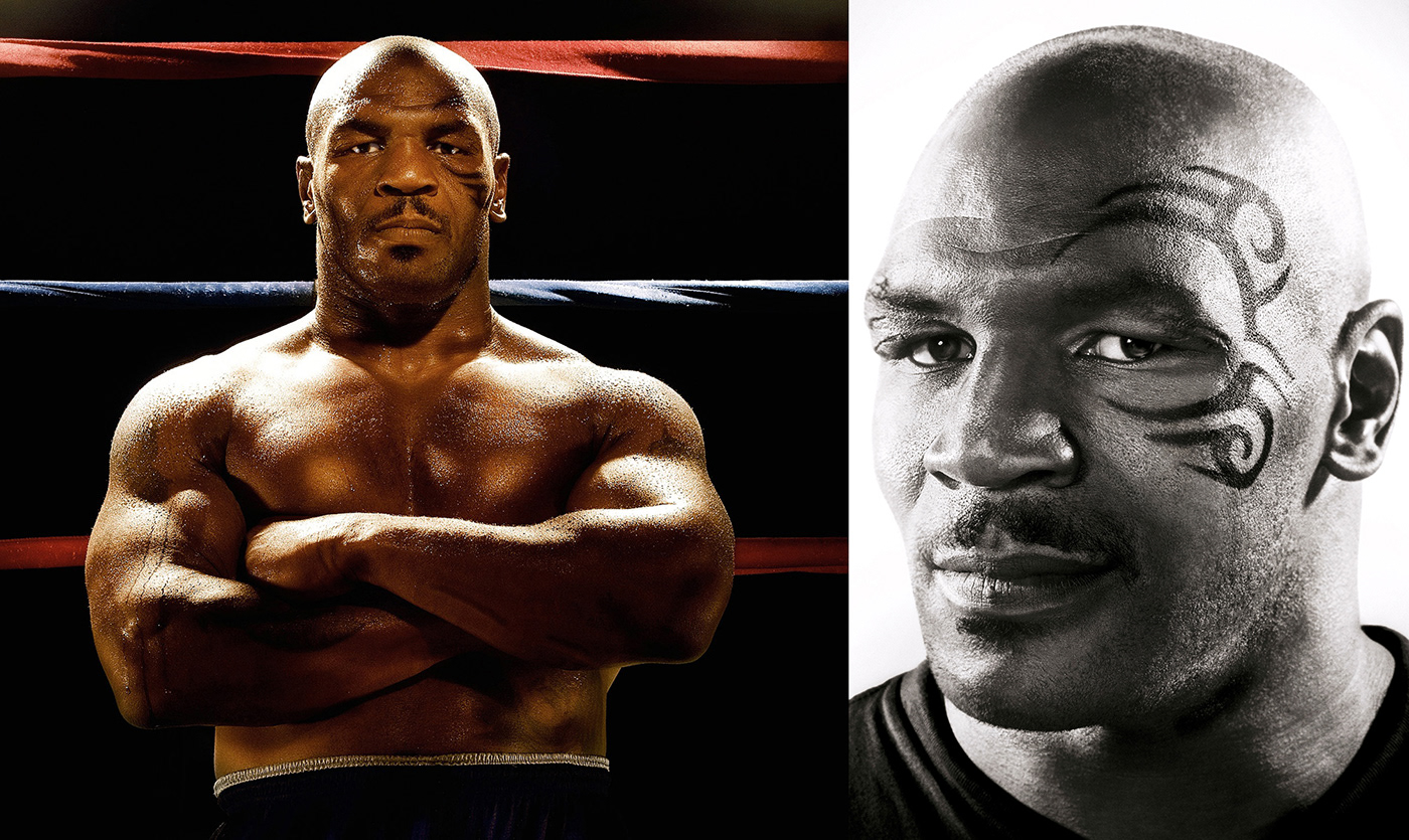 athletes Boxing lighting Mike Tyson portrait