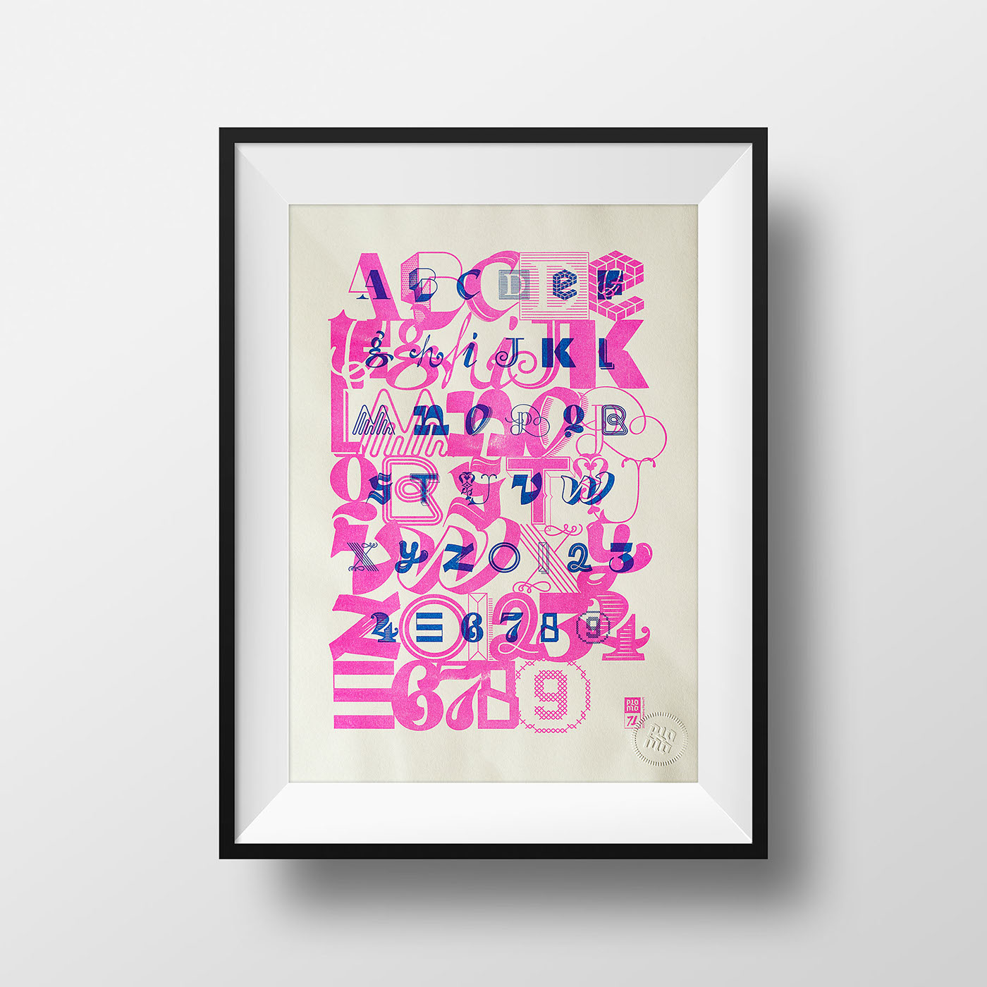 typography lettering alphabet risograph print poster postcard 36daysoftype font graphicdesign