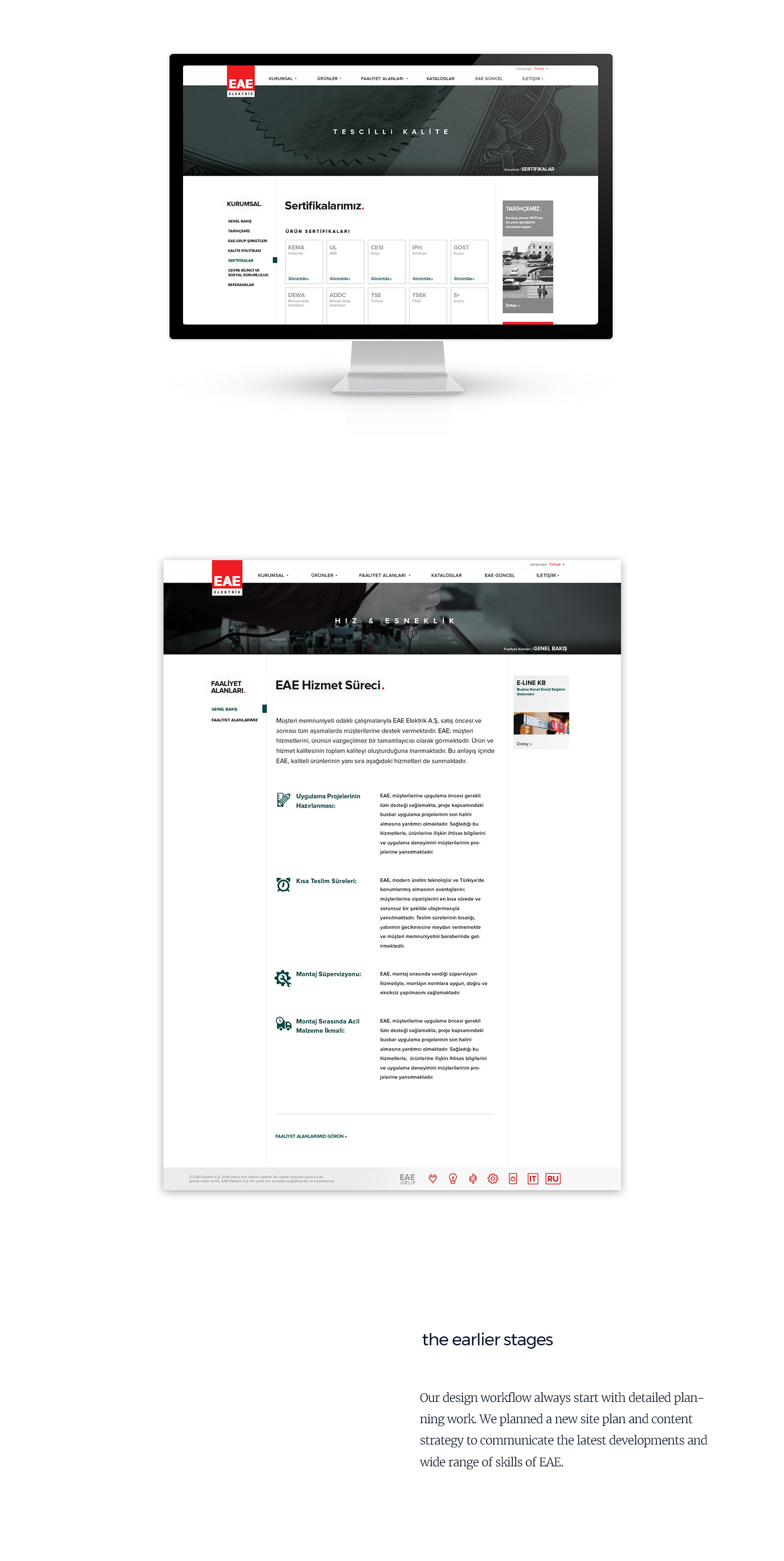 website redesign corporate website electricity company eae electricity UI / UX wireframing
