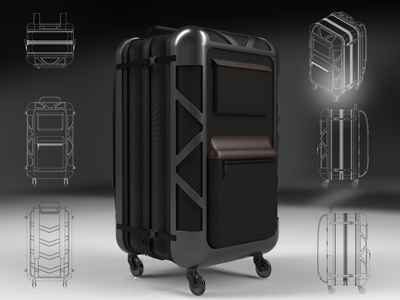 Backpack design industrial product design  3d modeling Render modern