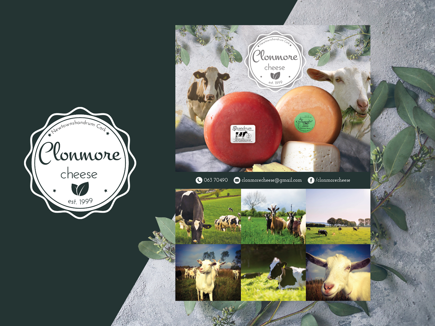 Clonmore Cheese Cheese poster logo flyer postcard