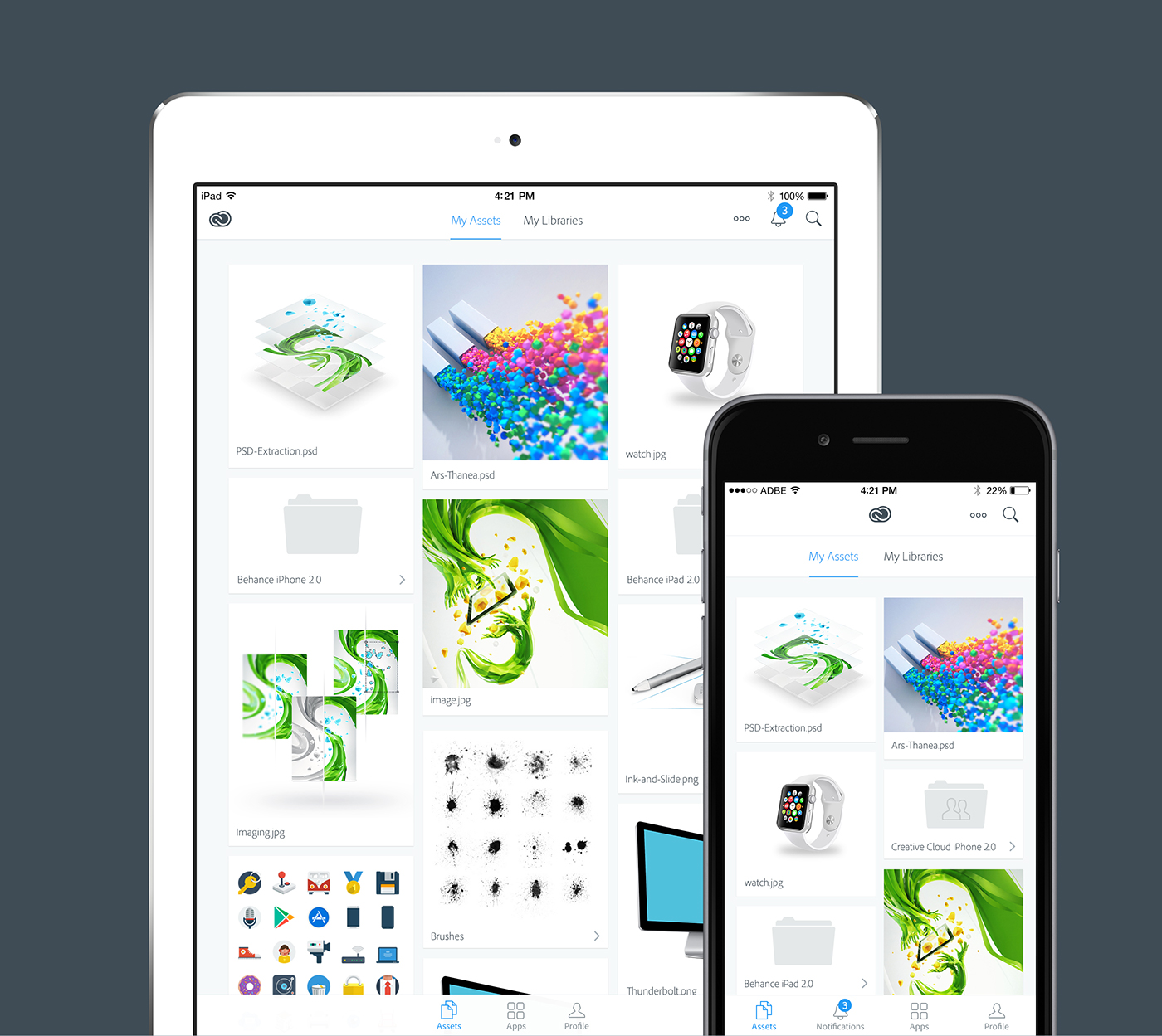 Adobe Portfolio UI ux apple watch apple app iphone adobe iPad ios mobile