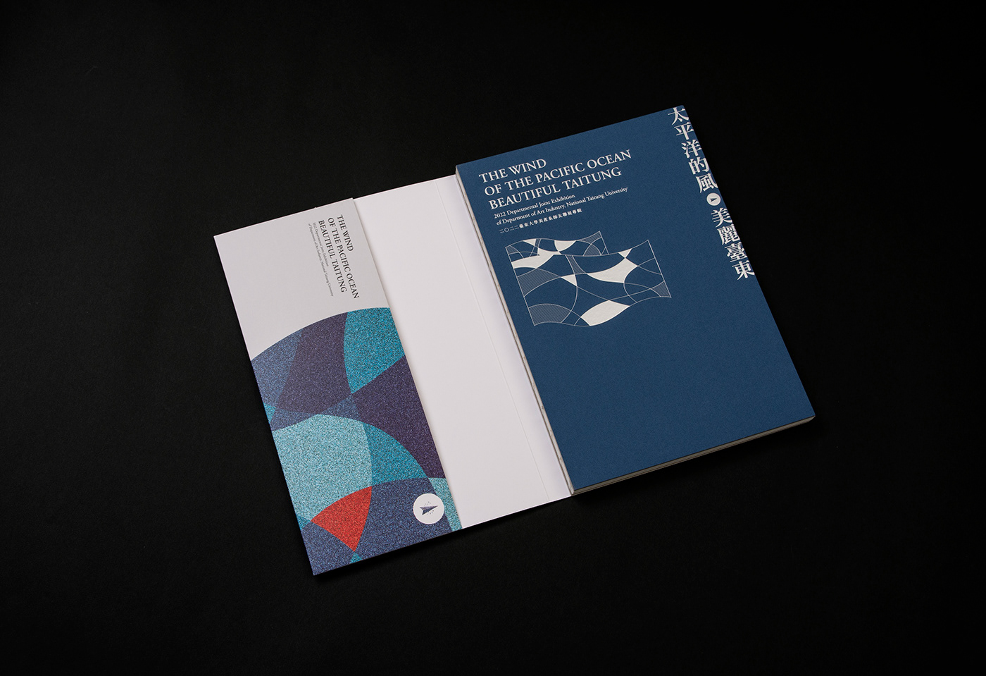book Exhibition  folder graphic design  Ocean pacific poster Taitung 太平洋 臺東大學