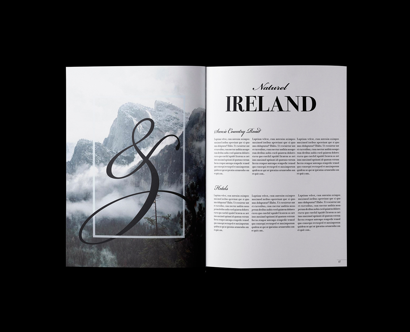 Travel mag magaziene typography   poster design
