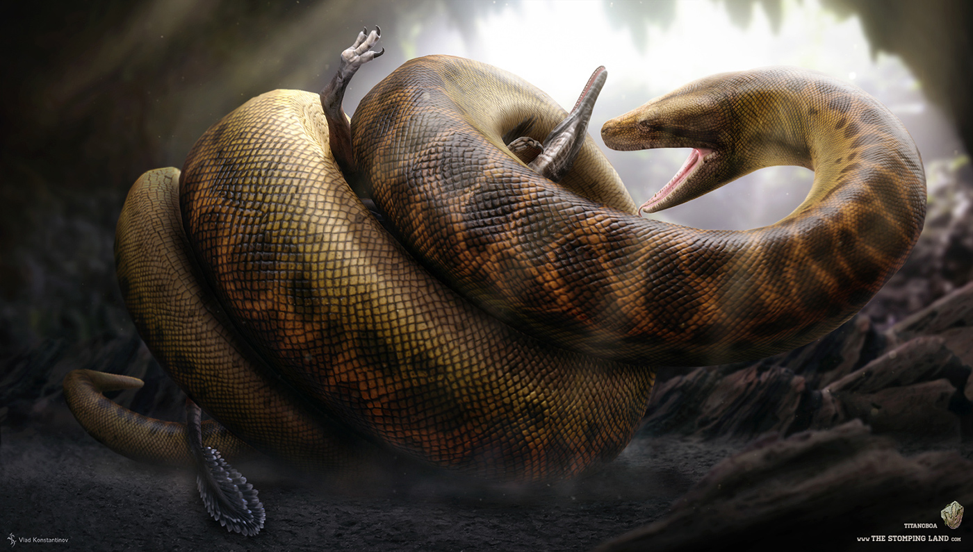 raptor snake Titanoboa boa constrictor game prehistoric paleoart Dinosaur Dino thestompingland the stomping land