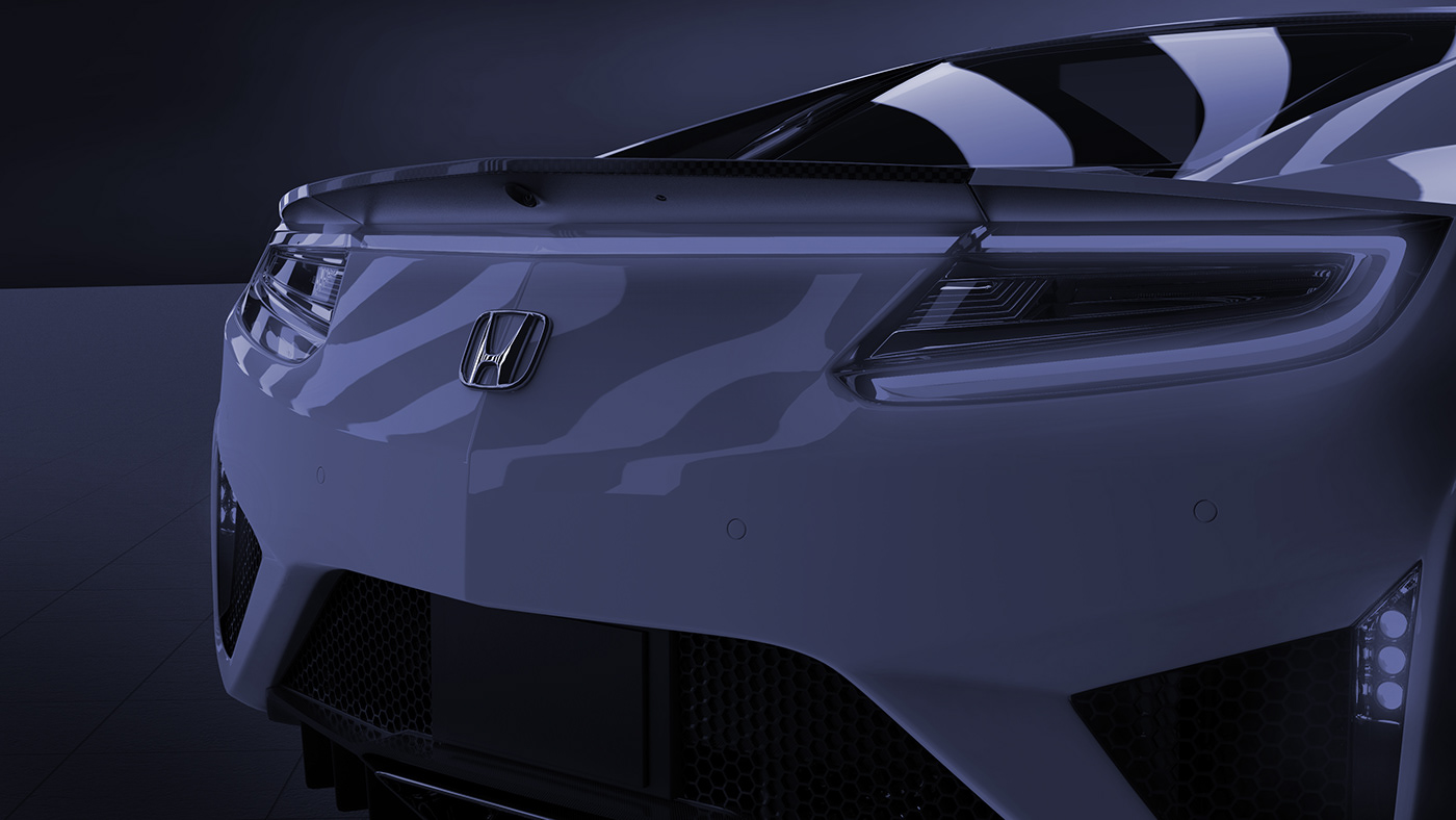 Automotive design CGI Honda industrial design  nsx practices rendering