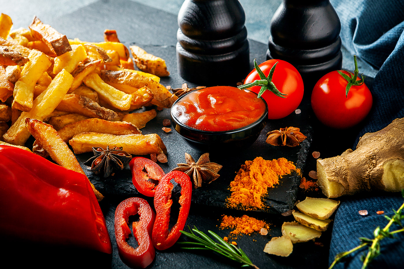 Cartofisserie french fries Food  food photography food beauty-shots food stylist retouching  sauces Fries Fast food