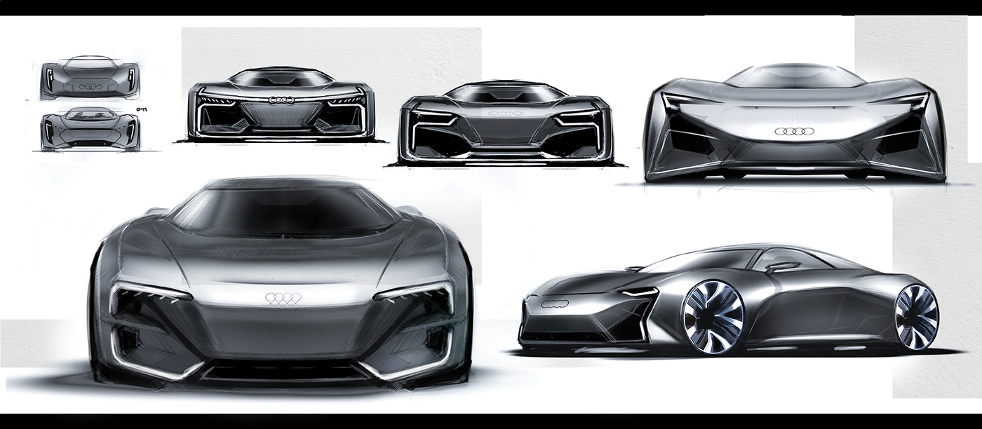 advancedesign Audi audidesign audisport AutomotiveCGI automotivedesign cardesign conceptcar etron transportdesign
