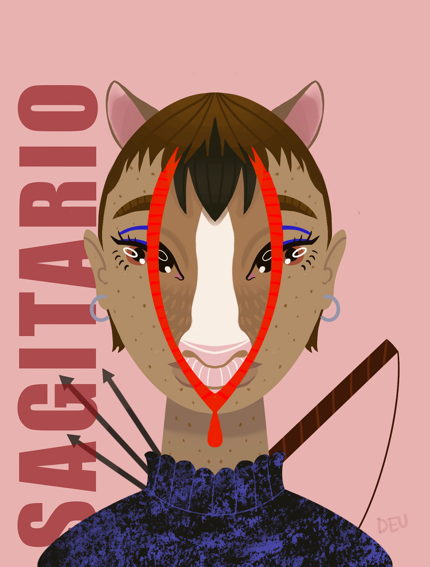 illustrtion art Character design  design Procreate Drawing  Astrology animals Digital Art  graphic art