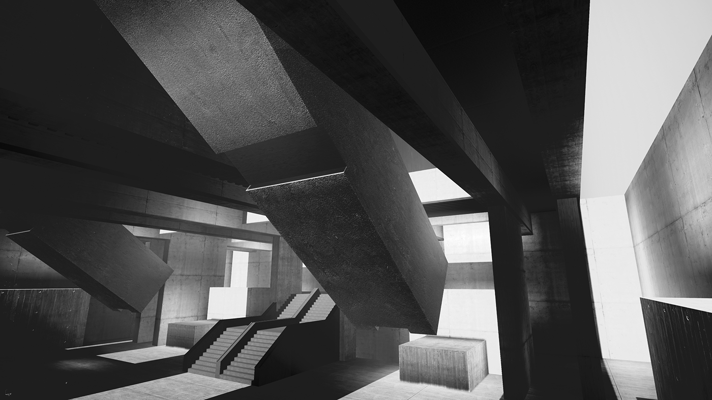 architecture Brutalism concrete tangible UE4 Unreal Engine Virtual reality vr
