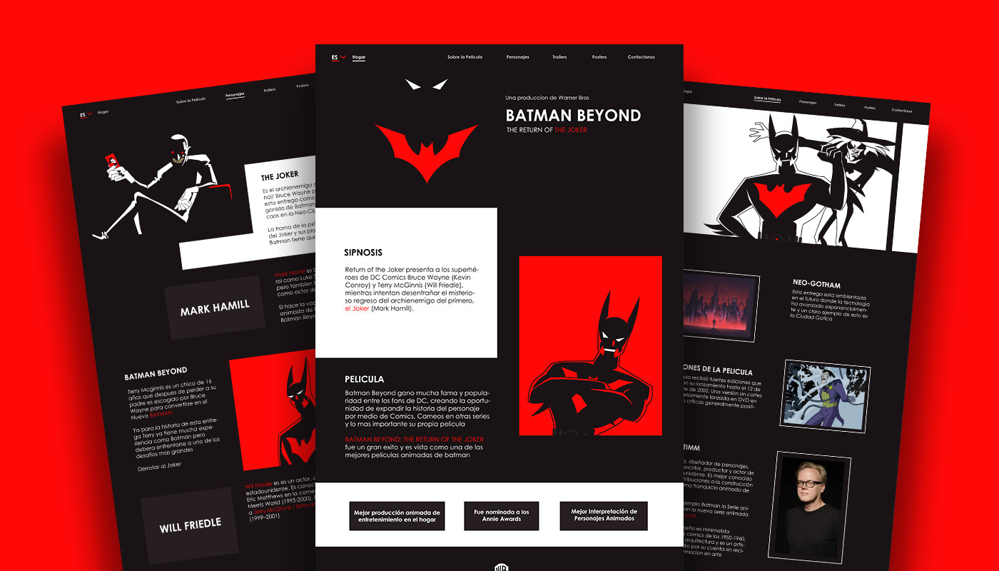 cartoon batman Web Design  ilustracion graphic design  Batman Beyond