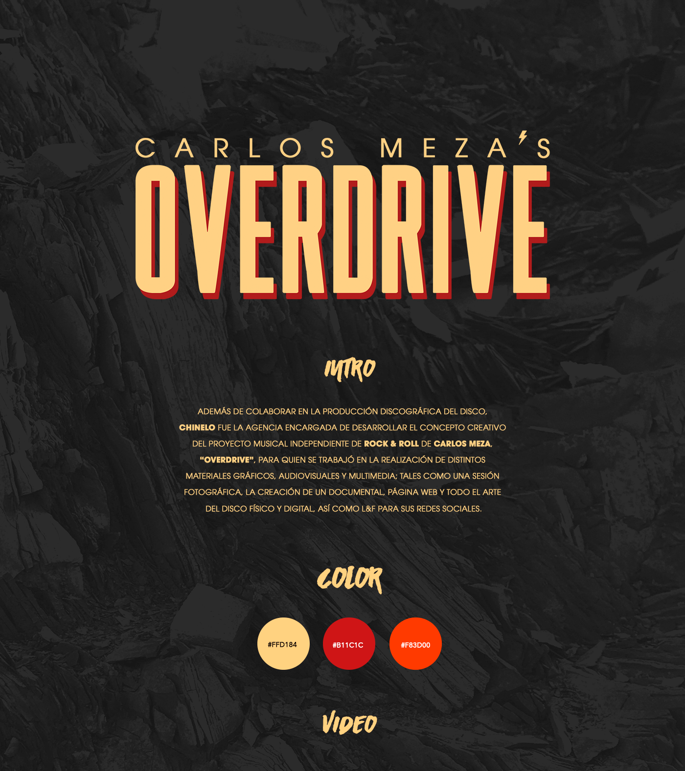 music rock Roll Overdrive cd Packaging Photography  mexico agency chinelo
