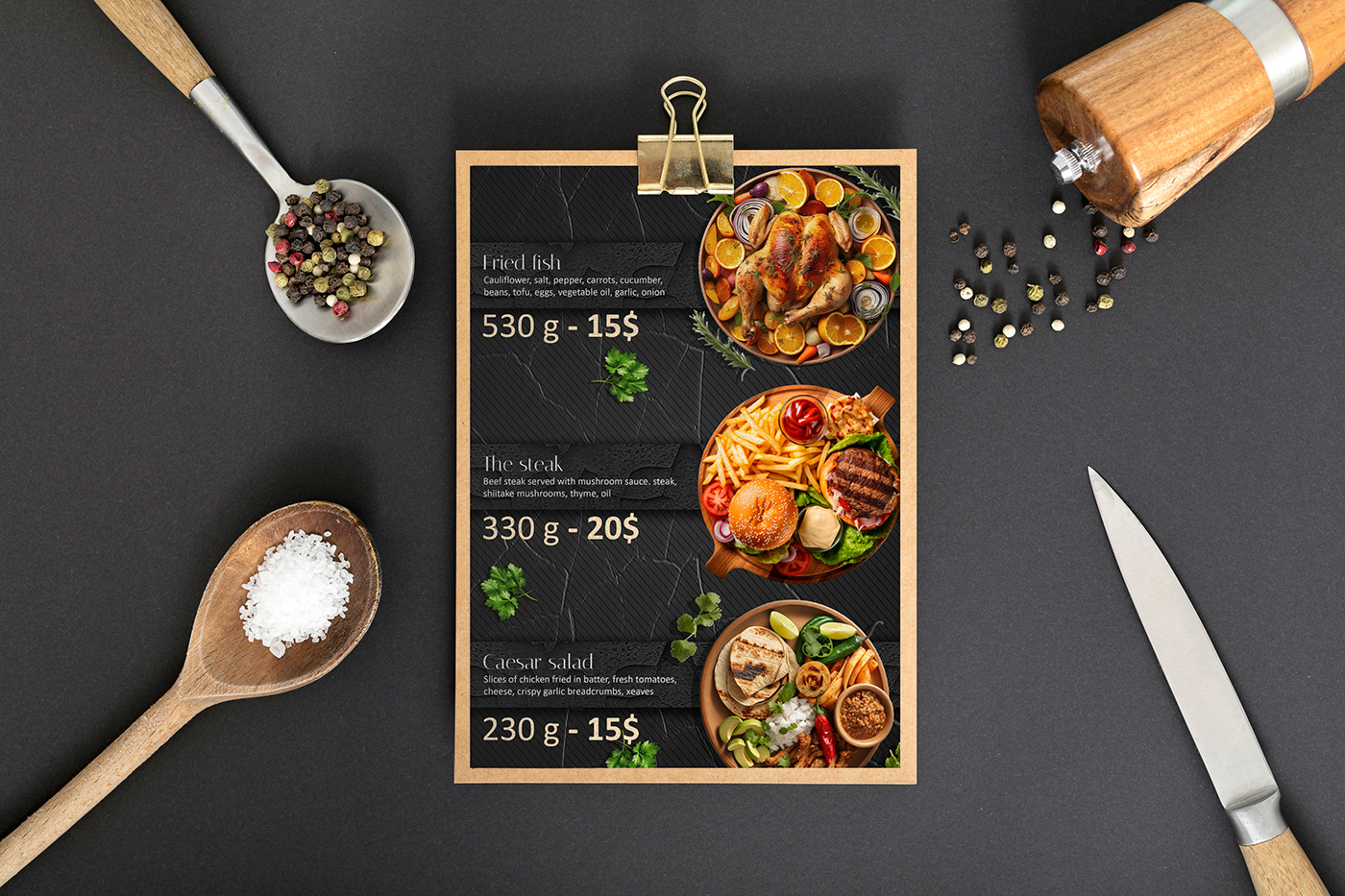 Booklet menudesign restaurant food flyer restaurant menu