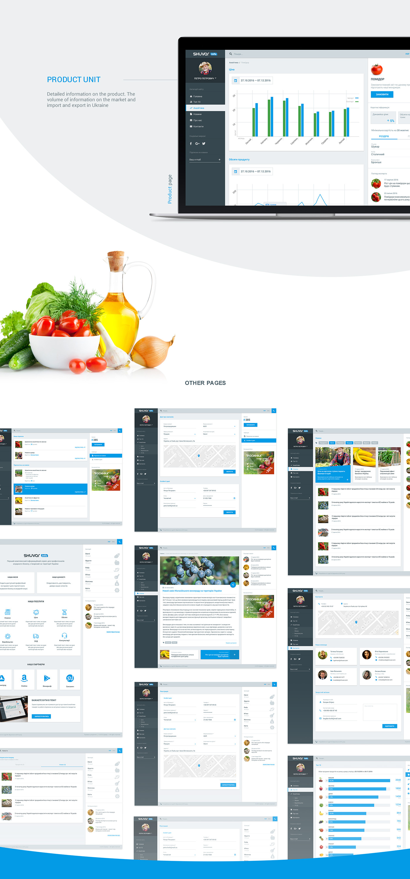 Website Responsive e-commerce Web Design  Lviv ukraine UI ux dashboard Voroninstudio