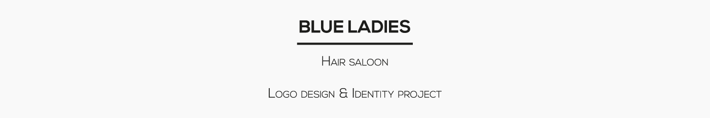 logo Logo Design branding  graphic design  identity identity project blue ladies hair saloon