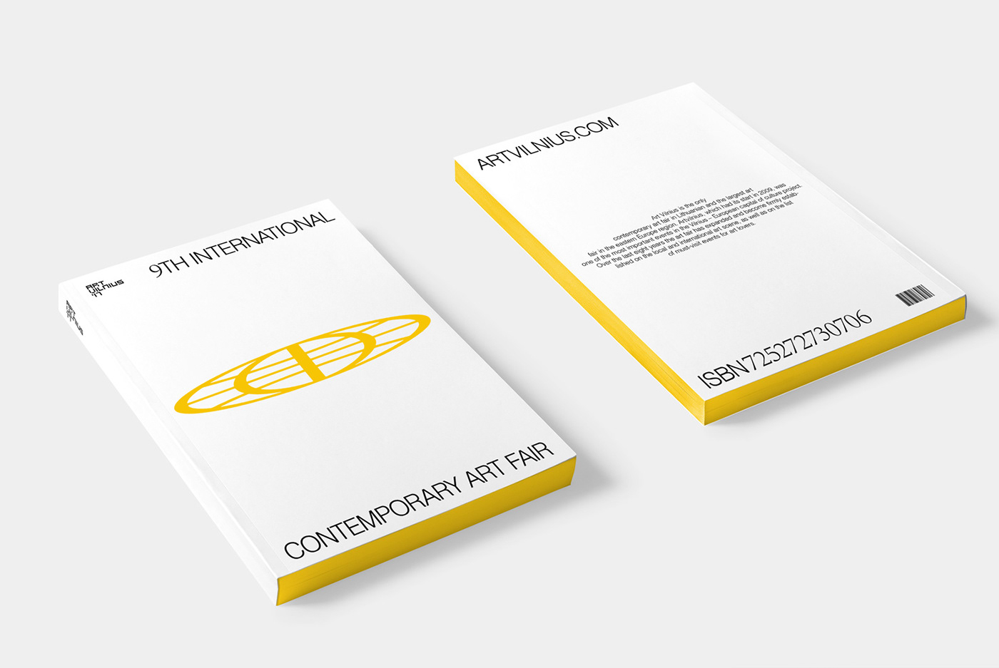 art Fair vilnius contemporary yellow typography   branding  ArtVilnius deniskuchta