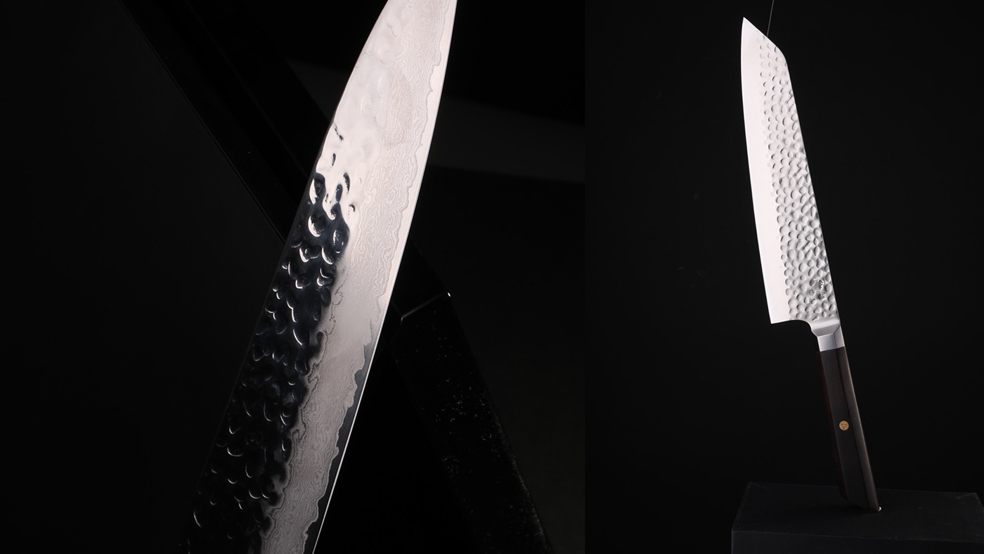 Product Photography minimalistic knifes kitchen Interior