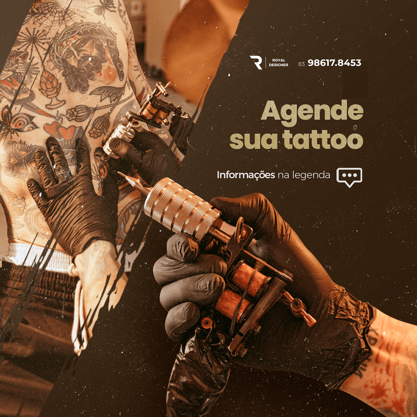 tattoo Tatuagem tattoos tattoo design design gráfico tatuaje Tattoo Art designer Social media post Graphic Designer