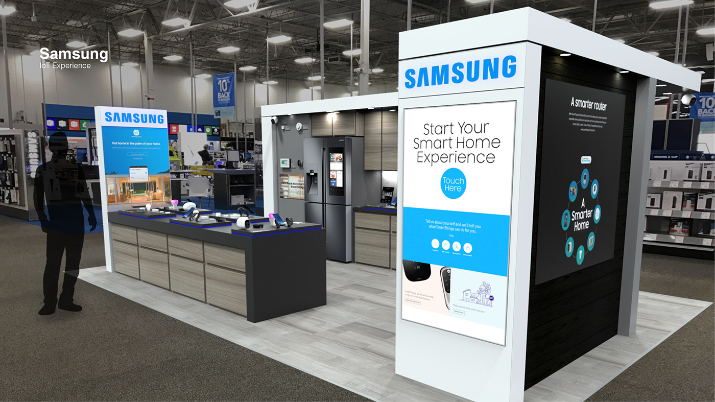 Retail Retail design Samsung Iot experience retail display interactive design enviroment design Store Display