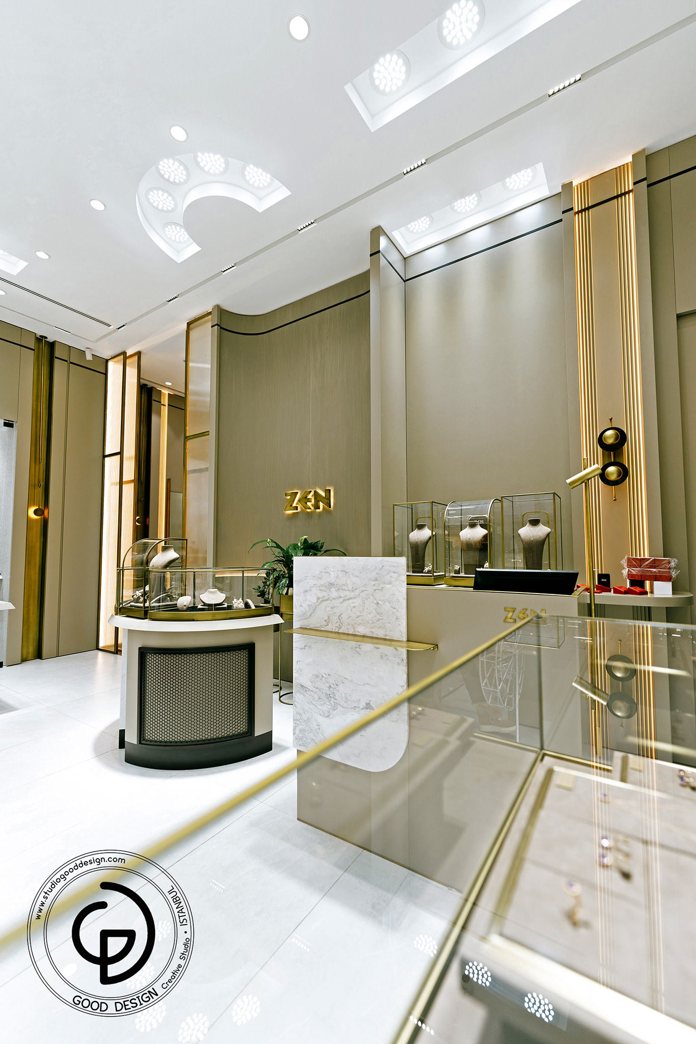 conceptual design design interior design  jewelleryshop jewelry Retail Retail design retail display
