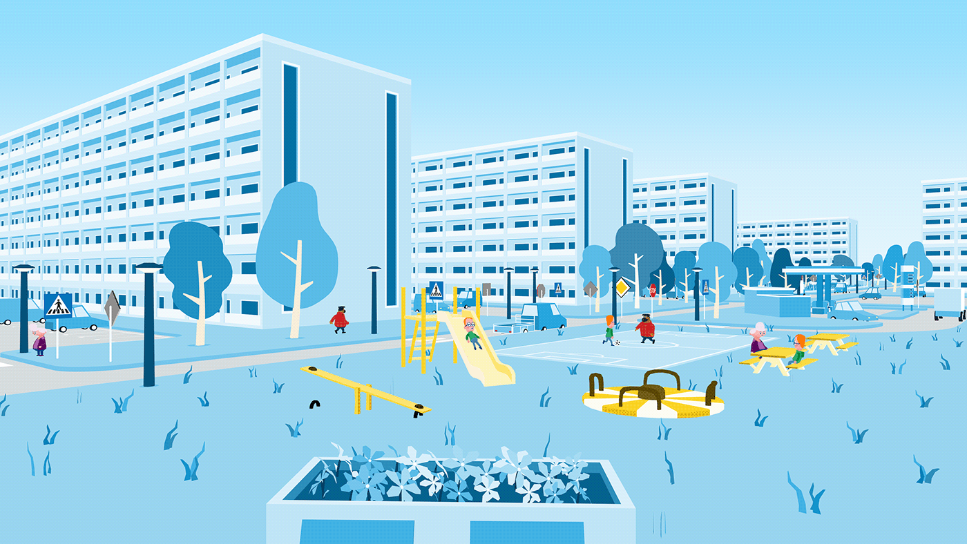 3D 3D illustration 3d modeling 3d plattegrond city dutch city map Netherlands visual visualization