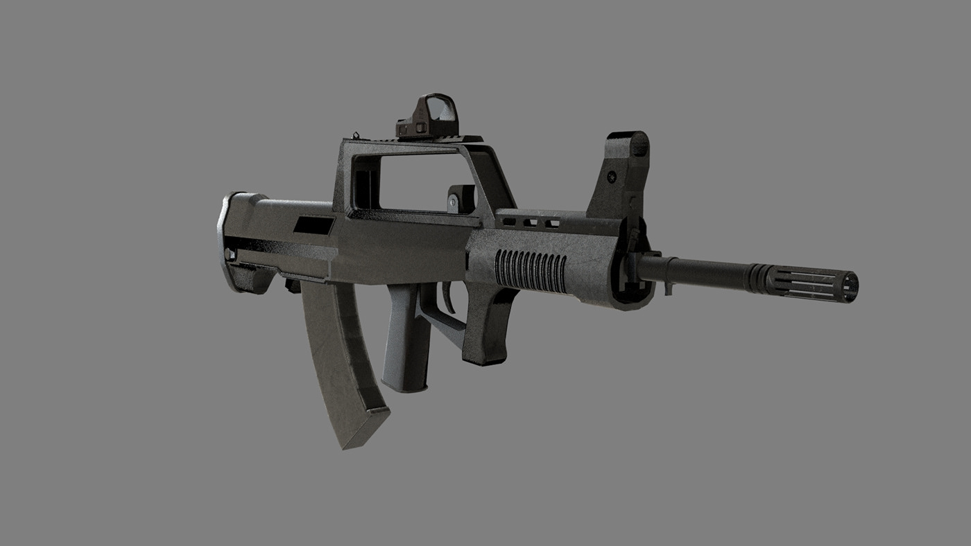 qbz95 maya3d Autodesk rifle 3D model Ali Imran type95 pubg ALVIFIED Games
