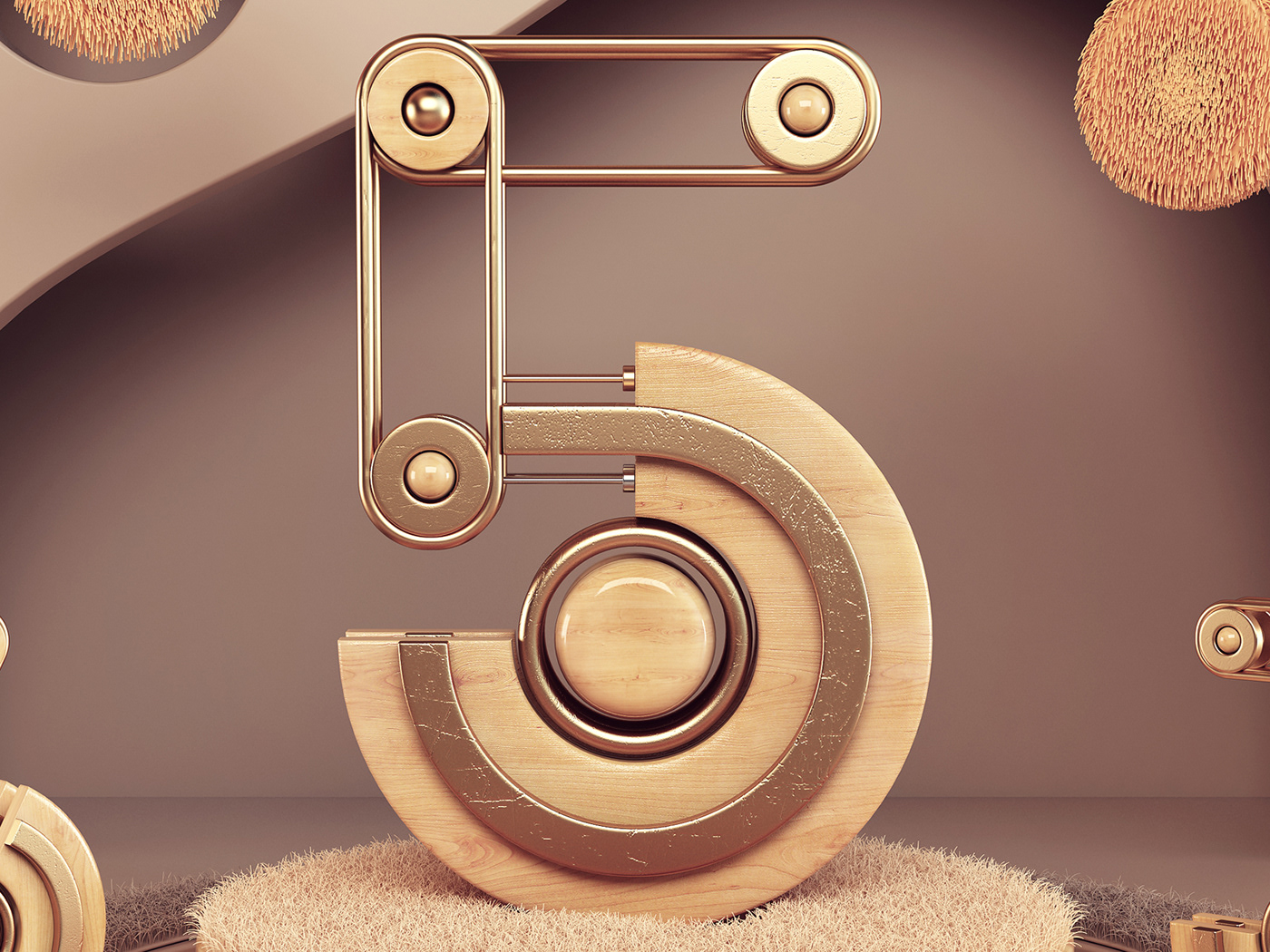 3dsmax abstract art numbers poster print Render vray webshocker