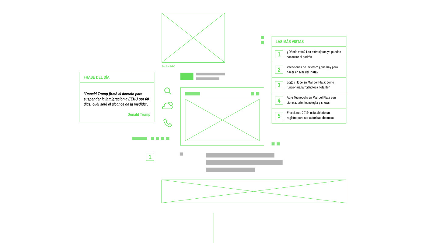 brand branding  grid grid system identity minimalist modular newspaper UI ux