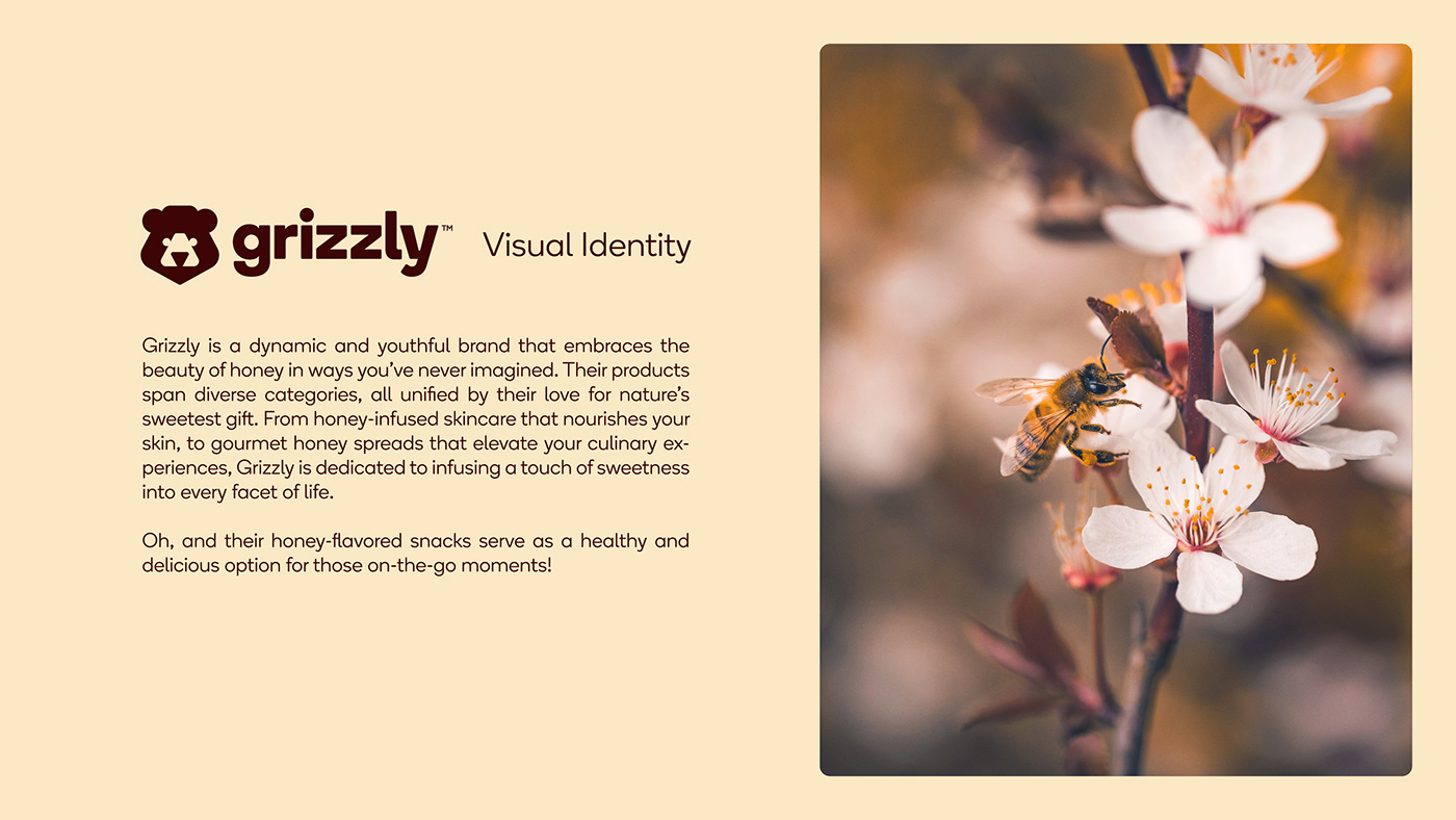 logo design brand identity visual identity Mockup honey grizzly bear