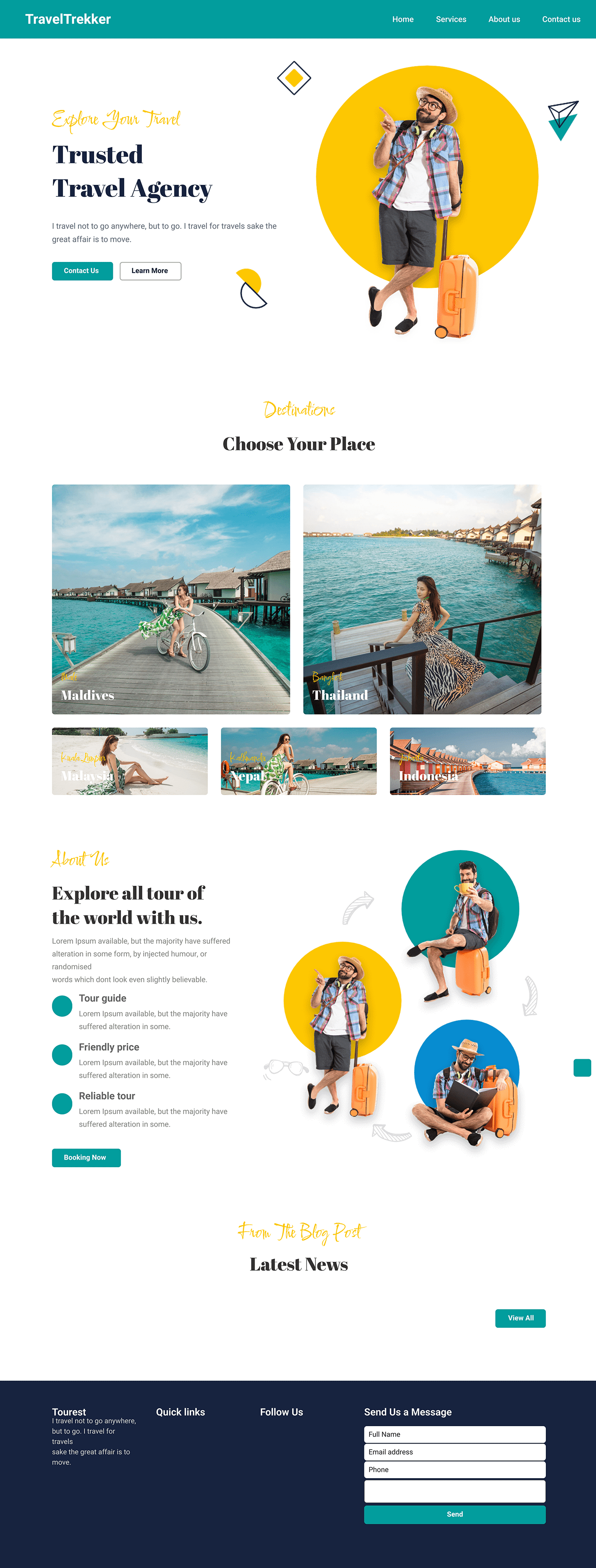 landing page Travel travel agency travel landing page Travel Agency Website Travel Website Website Design landing page design landing