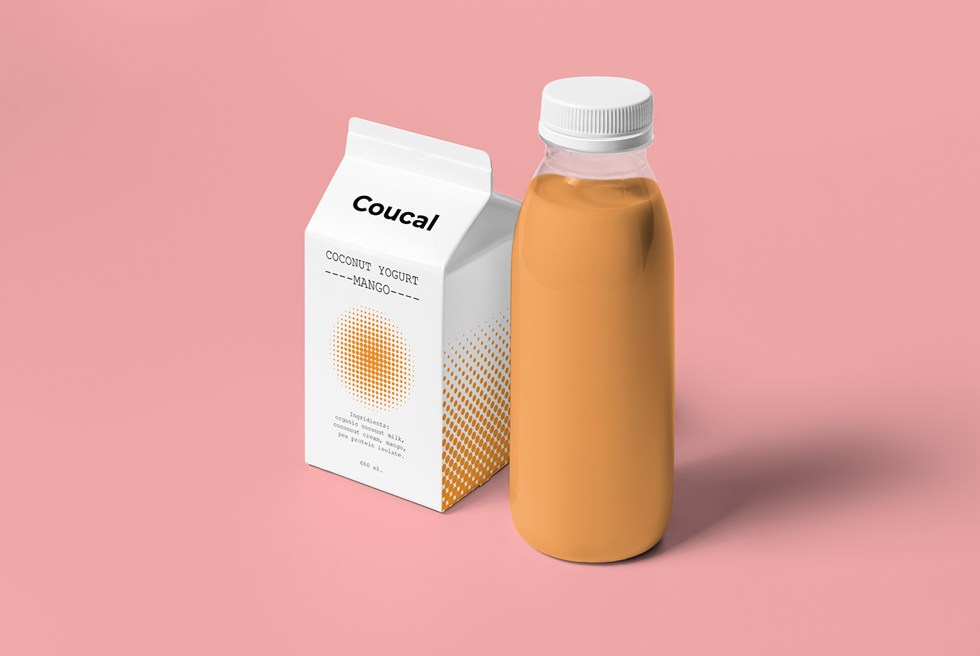 brand Coconut drink graphic design  package packaging design vegan дизайн упаковки упаковка yogurt