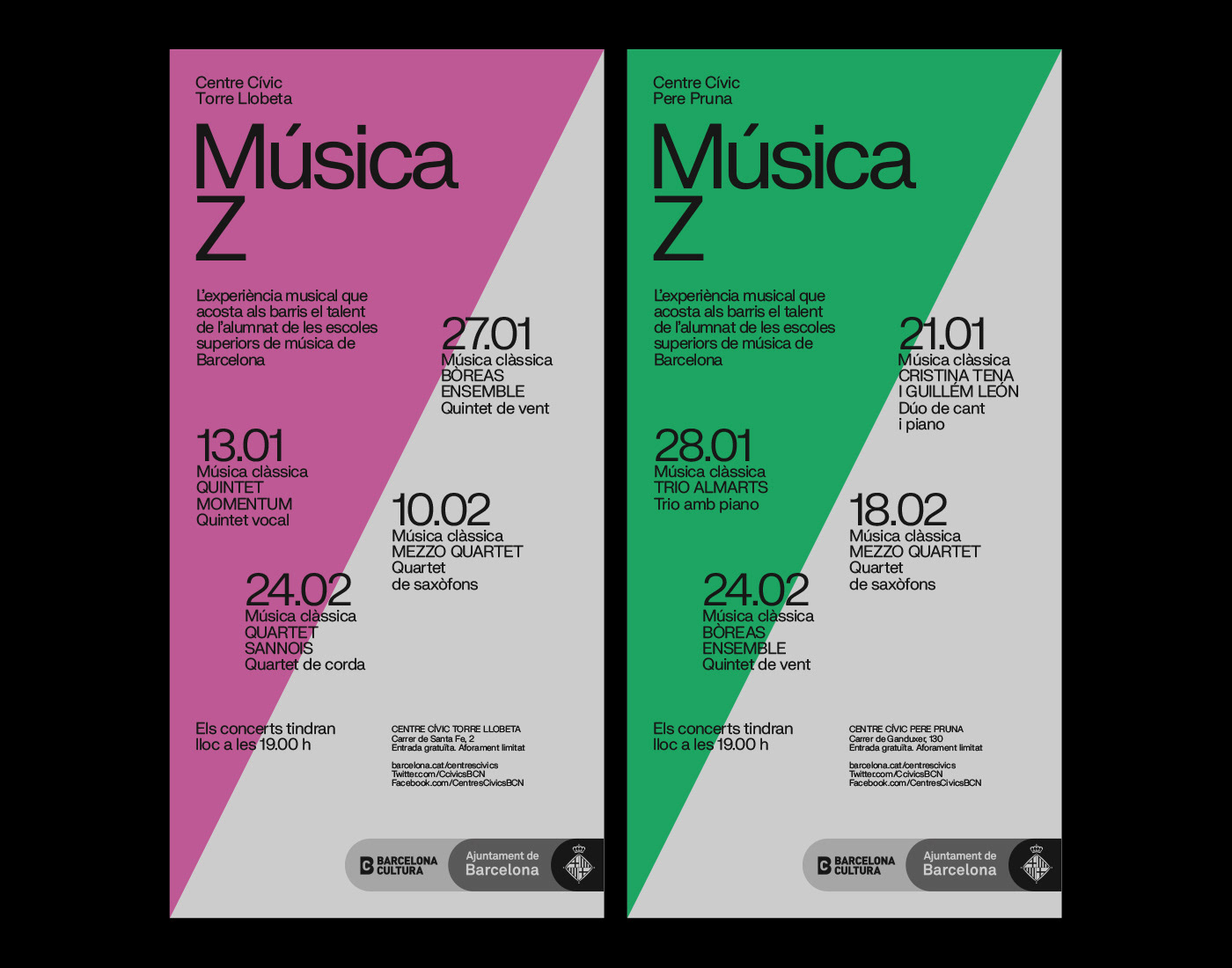 barcelona identity Identity Design Montse Fabregat music PFP poster print Quim Pintó typography  