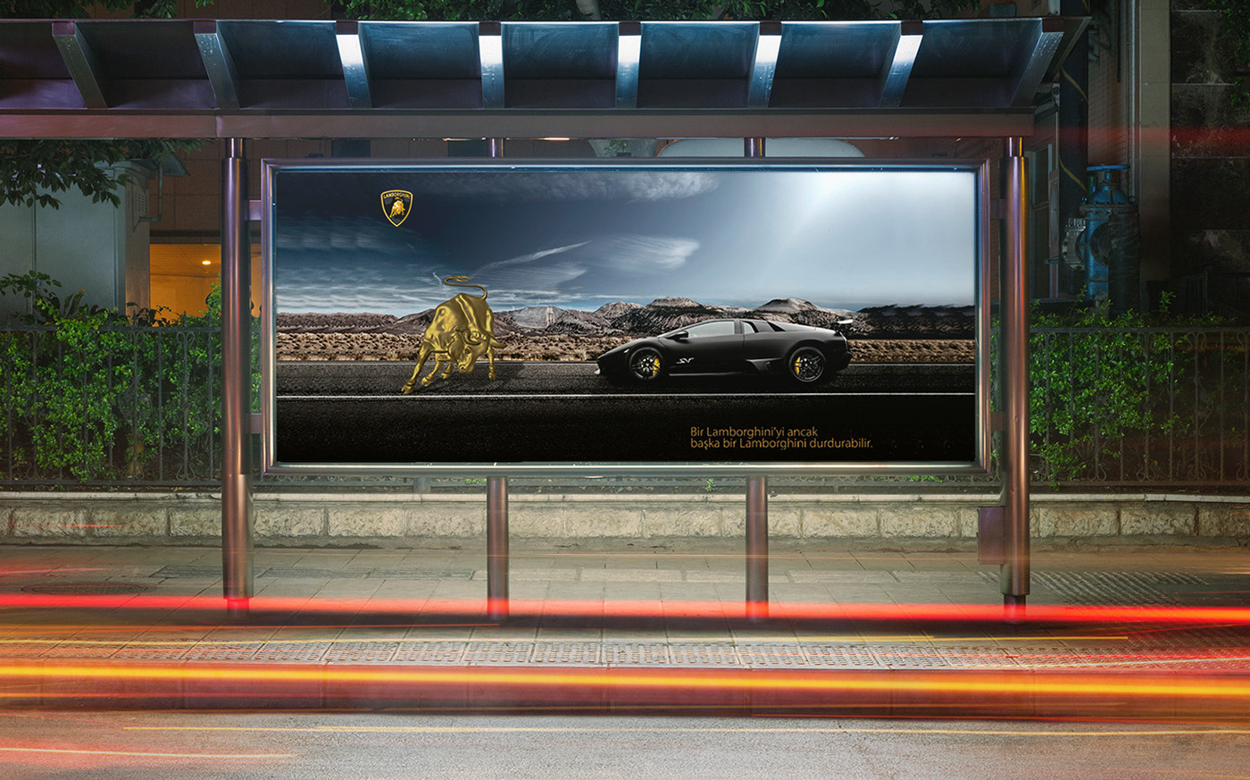 lamborghini FERRARI car poster billboard brand Advertising  araba graphic design
